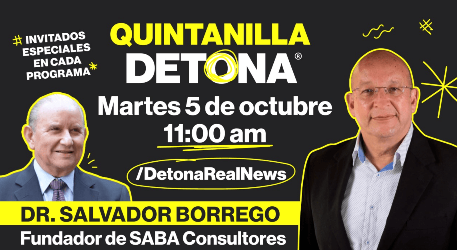 Este programa se pospone para el próximo martes 12 de Oct. a la misma hora.