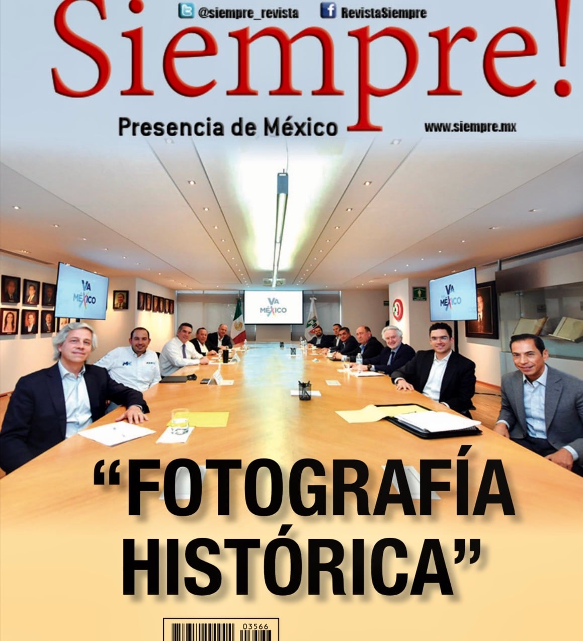 La foto histórica. Con permiso de la Revista ¡Siempre!