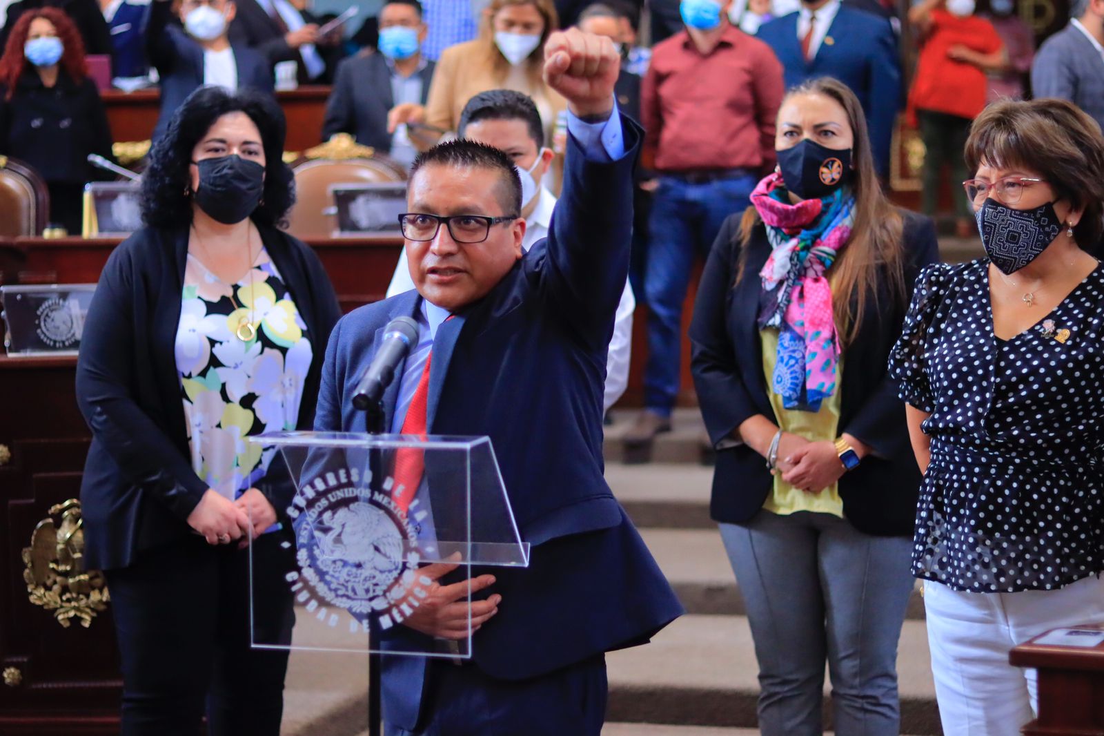  Ramón Castro Escobedo toma protesta como suplente del diputado Octavio Rivero (morena). Foto: Twitter @Congreso_CdMex