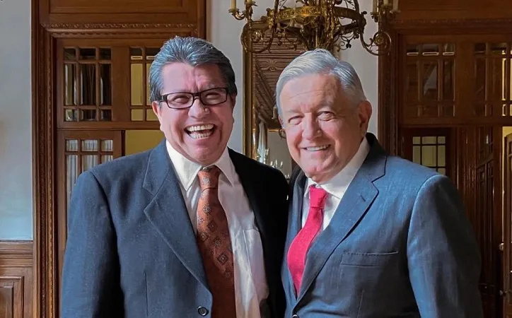 Monreal y AMLO. Foto tomada de la red. 