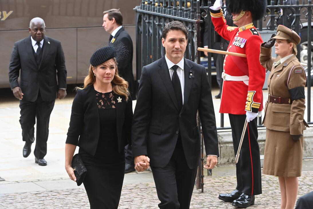 El primer ministro de Canadá, Justin Trudeau, asistió junto a su esposa Sophie Trudeau. Crédito: WPA Pool/Getty Images