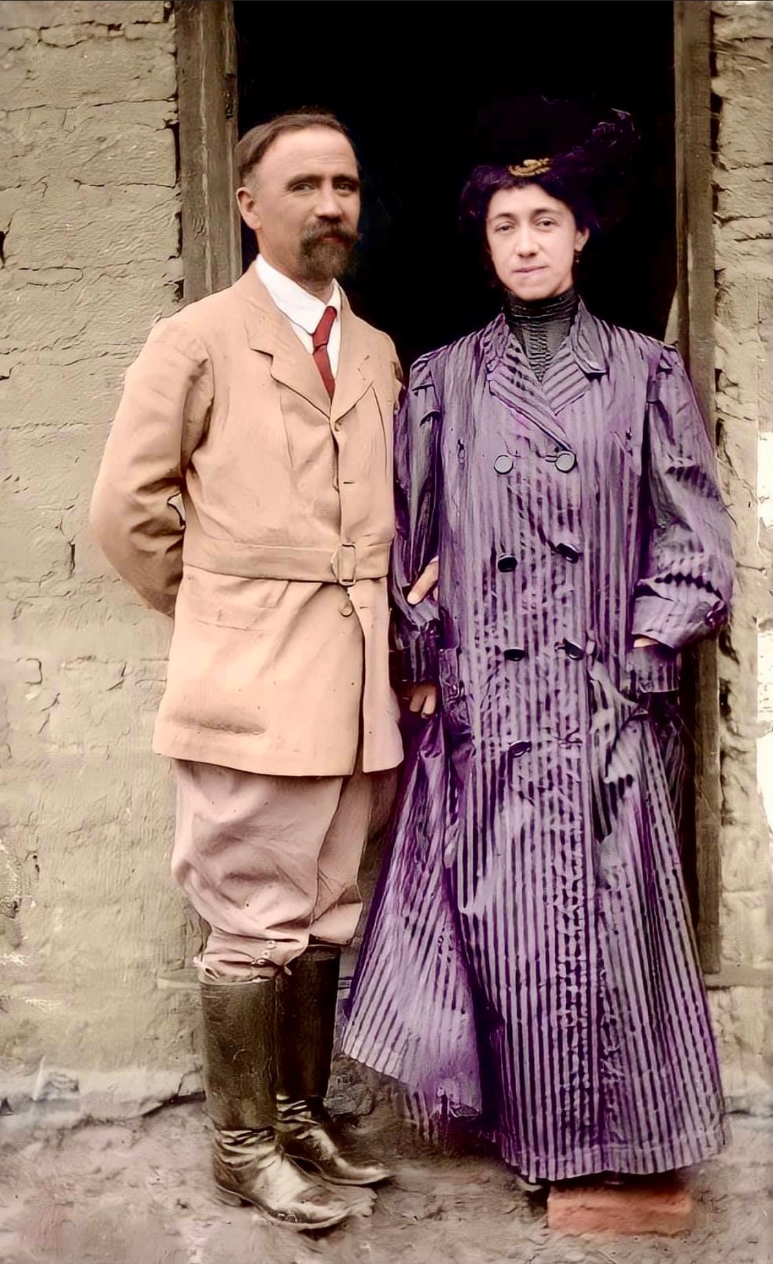 Francisco I. Madero con su esposa. Foto ARchivo DETONA.