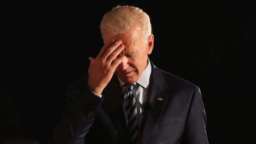 Biden, preocupado. Foto tomada de la red.