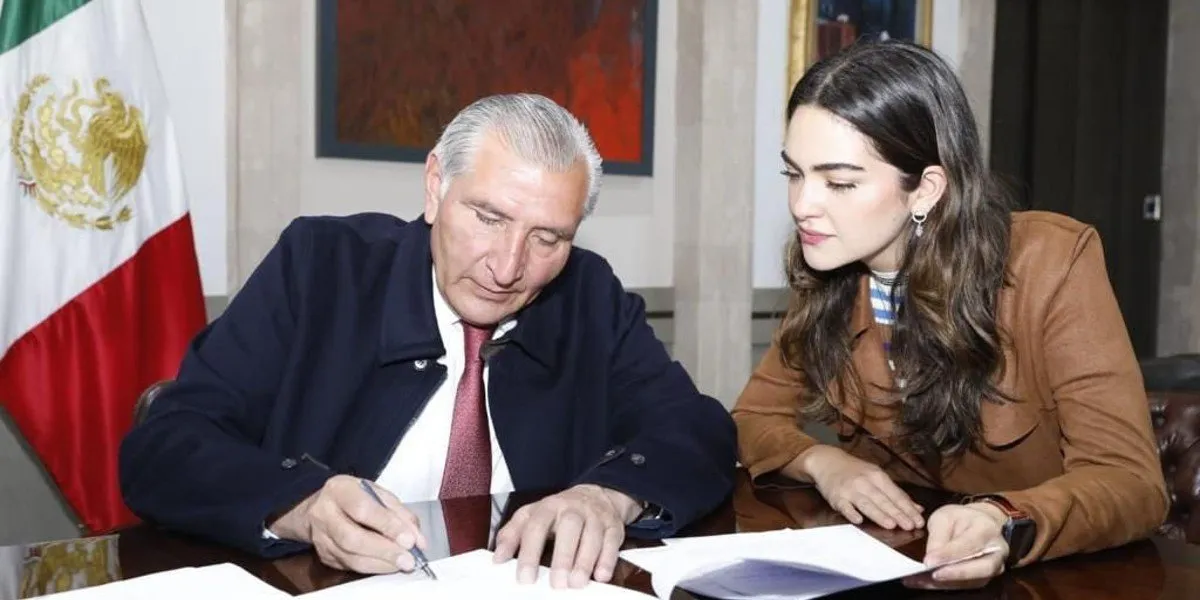 Adán Augusto y Andrea. Foto redes del ex secretario de Gobernación.