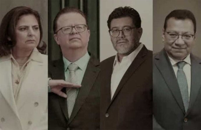 Mónica Soto, Felipe de la Mata, Reyes Rodríguez y Felipe Fuentes.