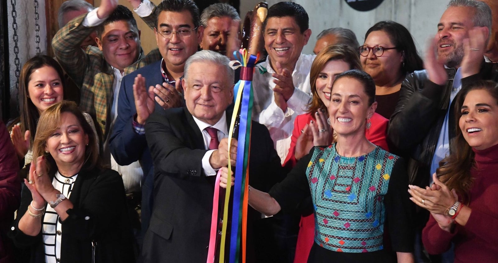 Lopez Obrador y Claudia Sheinbaum