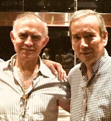 Alfonso Romo y el autor de este artículo. 