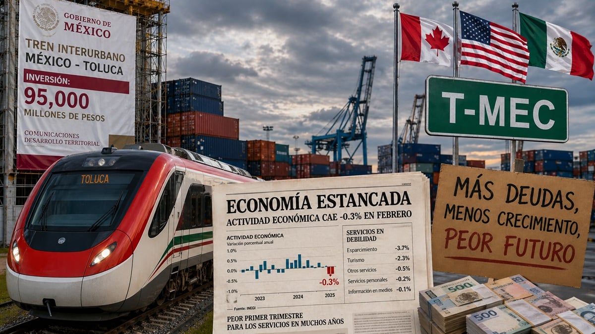 El T-MEC acecha, y mientras el gobierno compra el tren de Toluca, gasto innecesario. 