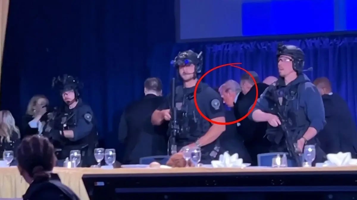 Donald Trump sale ileso tras tiroteo en hotel de Washington