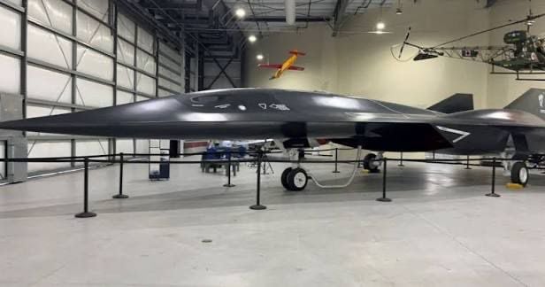 The Lockheed-Martin SR-72 Darkstar from Top Gun: Maverick was on display at the Palm Springs Air Museum until recently.