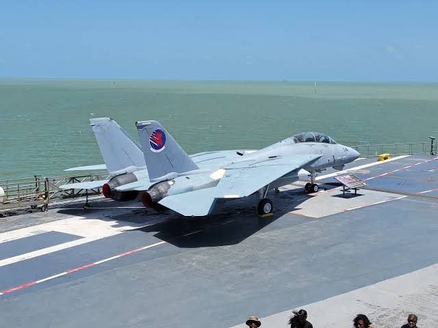 The Grumman F-14 Tomcat used in the original movie is on display at the USS Lexington in Corpus Christi, Texas.