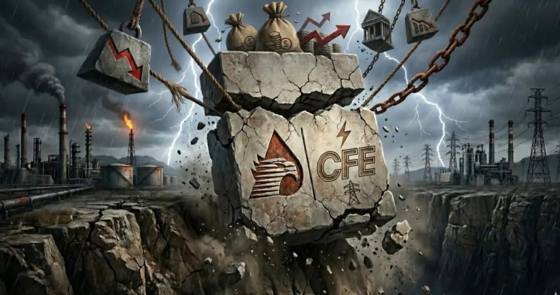 Arrastran a México Pemex y CFE