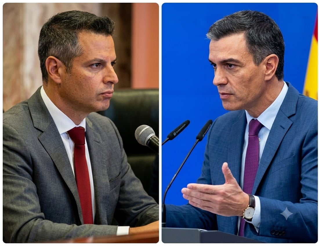 Alejandro Murat y Pedro Sánchez presidente de España.