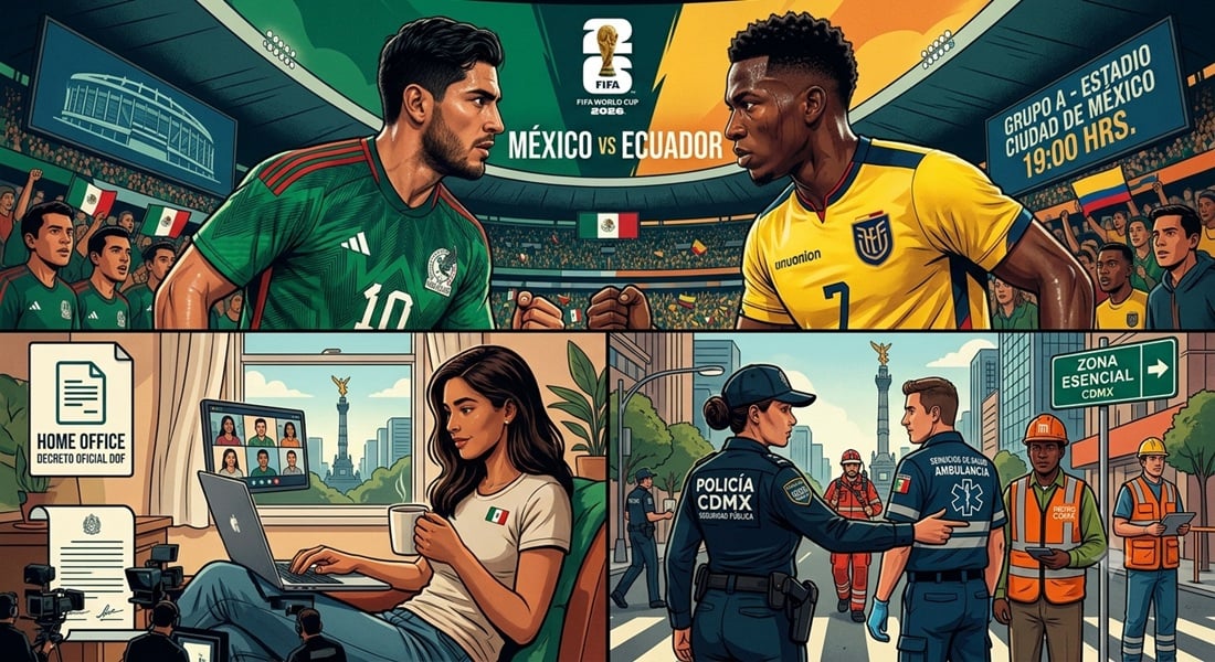 Home Office: México vs Ecuador.