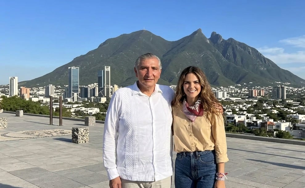 Andrea Chávez y Adán Augusto