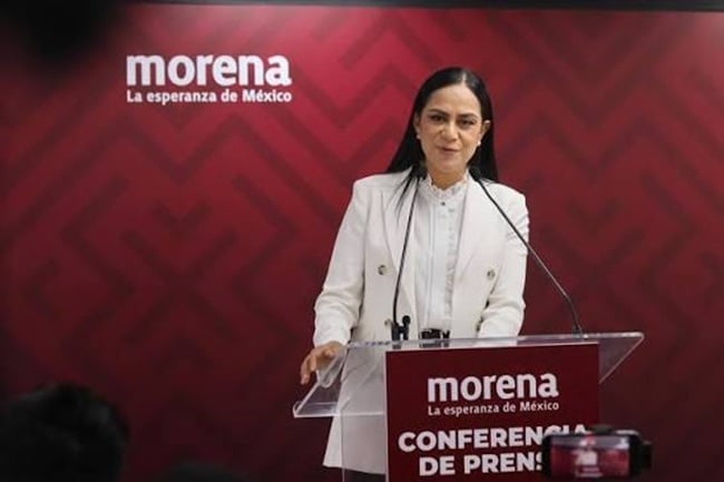 Dirigente nacional de Morena, Ariadna Montiel.