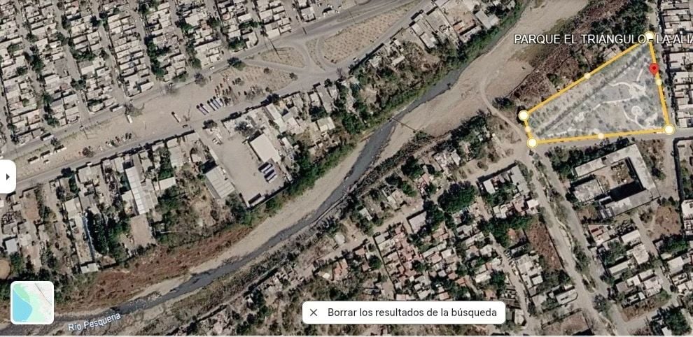 Febrero de 2026. Parque El Triángulo – La Alianza ya aparece identificado en Google Maps.