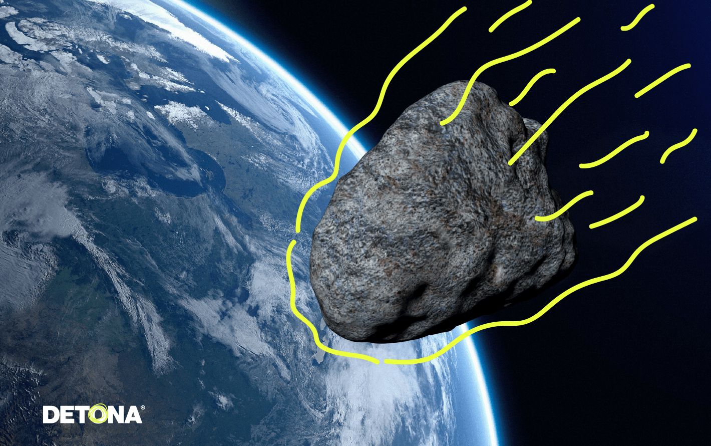 Asteoride acercándose a la Tierra