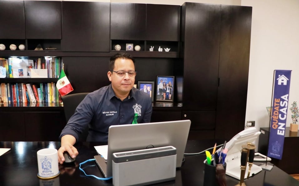 Héctor Castillo. Foto presidencia municipal de Santa Catarina.