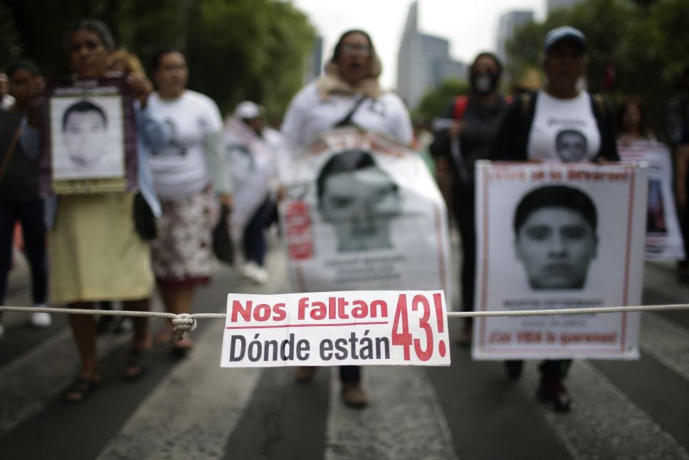 Caso Ayotzinapa, un caso que no ha podido ser resuelto en 7 años. Foto: Miguel Tovar/LatinContent via Getty Images.