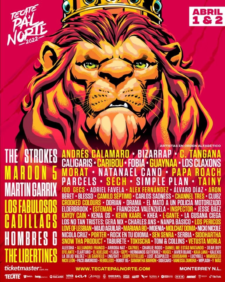 Cartel completo de Pa'l Norte 2022. Foto: Redes sociales