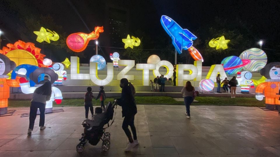 Inauguración del festival Luztopía en Paseo Santa Lucía. Foto: Carlos Campos