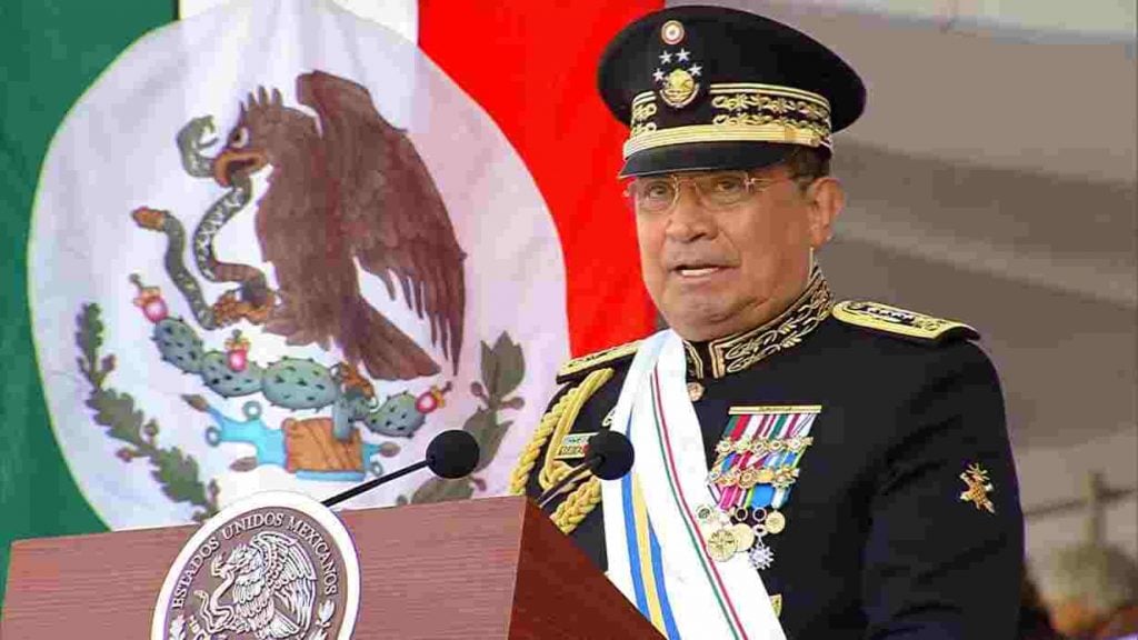General Luis Cresencio Sandoval en el 111 Aniversario de la Revolución Mexicana. Foto tomada de la red.