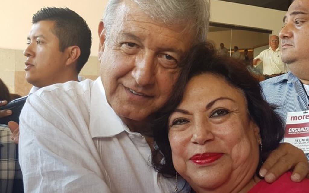 Arvide Limón y AMLO. Foto presidencia de México.