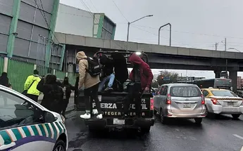 ¿Quién necesita el Metro si se tienen patrullas? Foto: Telediario.