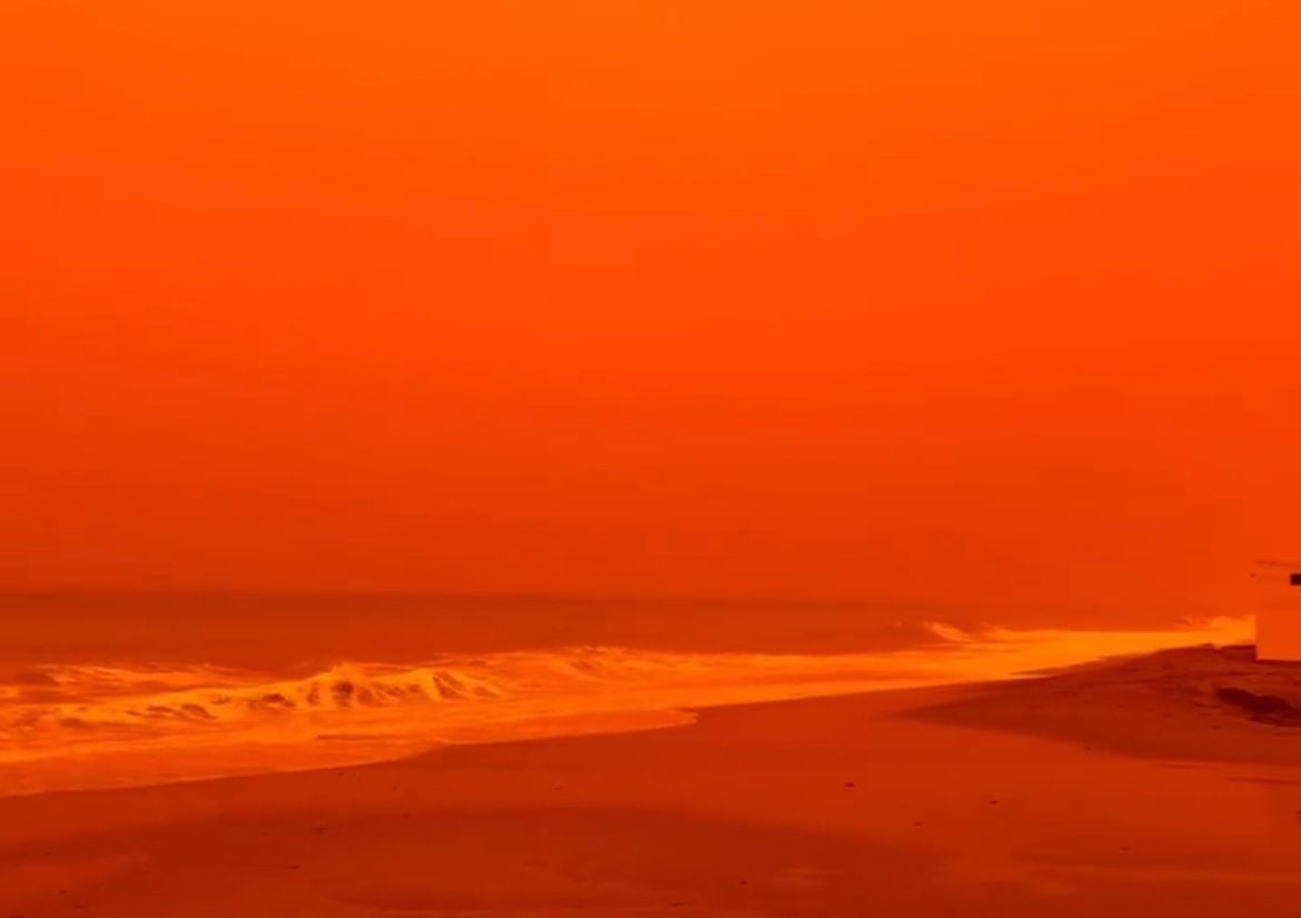 Parecería que las fotografías tienen filtro naranja, pero es toda una realidad. Foto: Especial