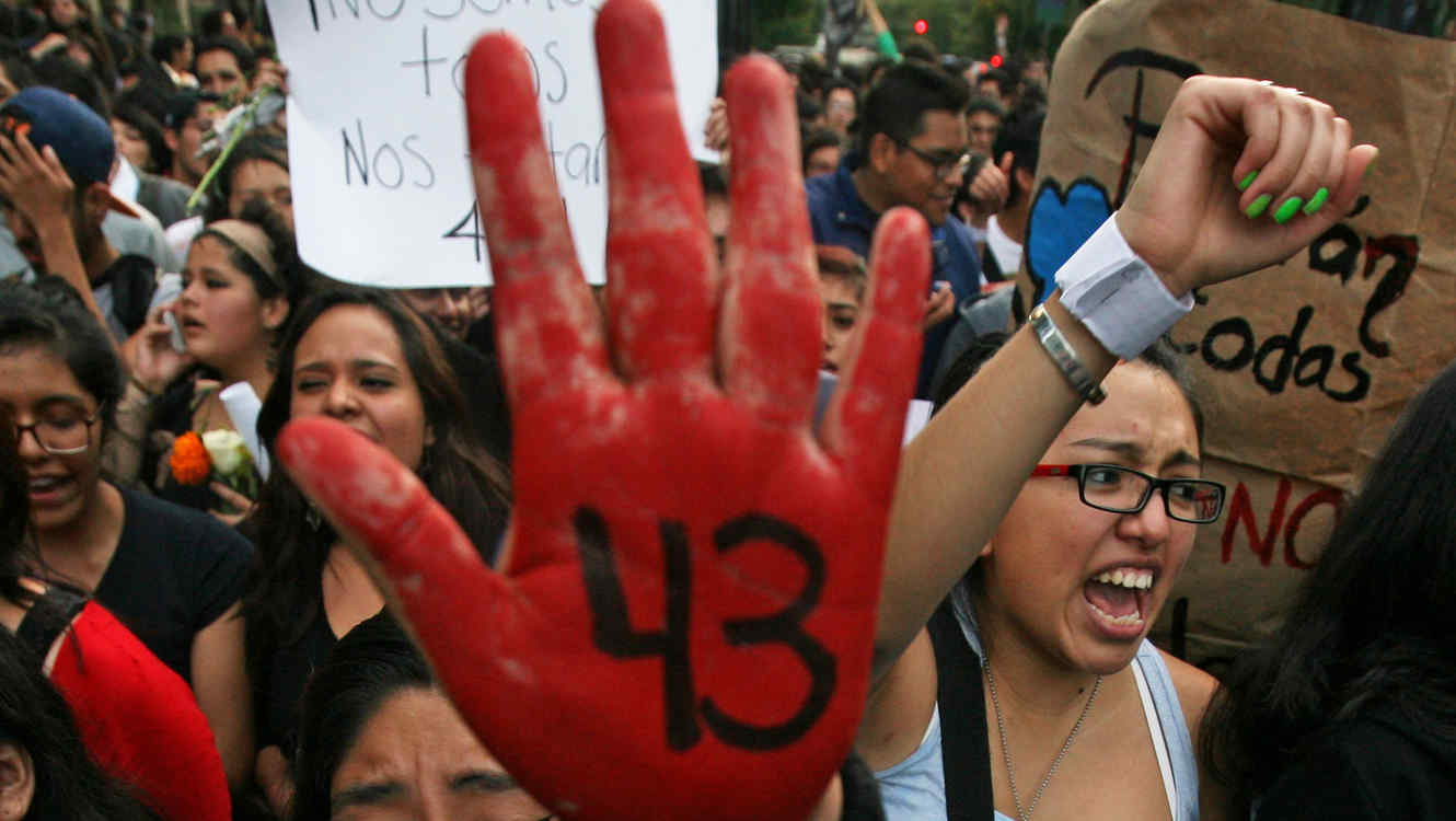 Foto Comité de Desaparecidos de Ayotzinapa.