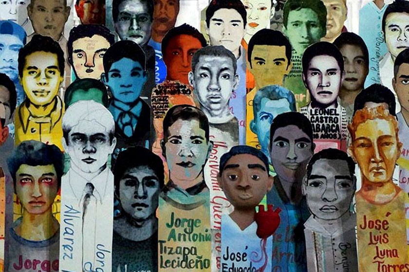 Foto Comité de Desaparecidos de Ayotzinapa.