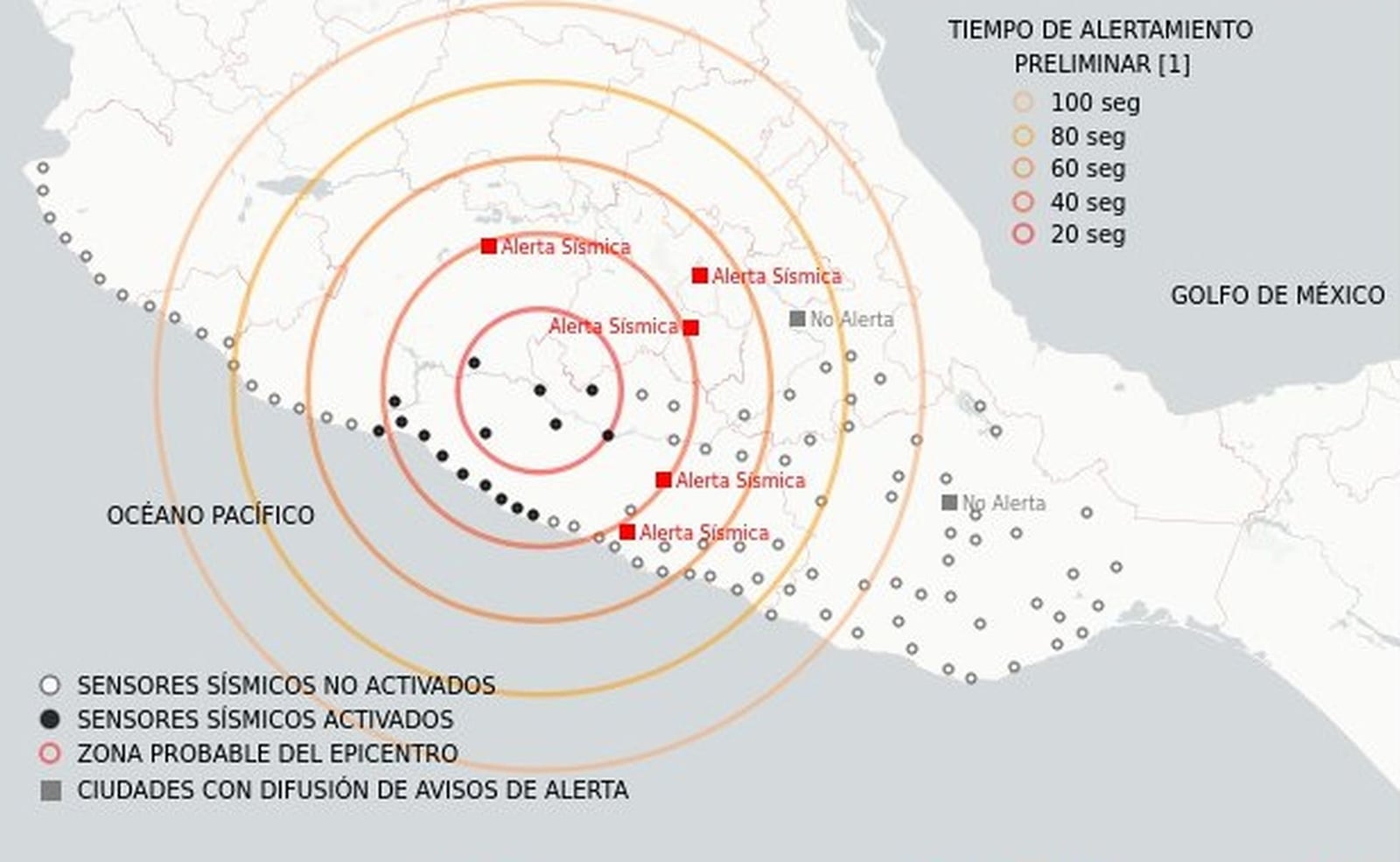 Mapa del Centro de Instrumentación y Registro Sísmico que muestra el epicentro del sismo del 12 de agosto 2022. Foto: SASMEX
