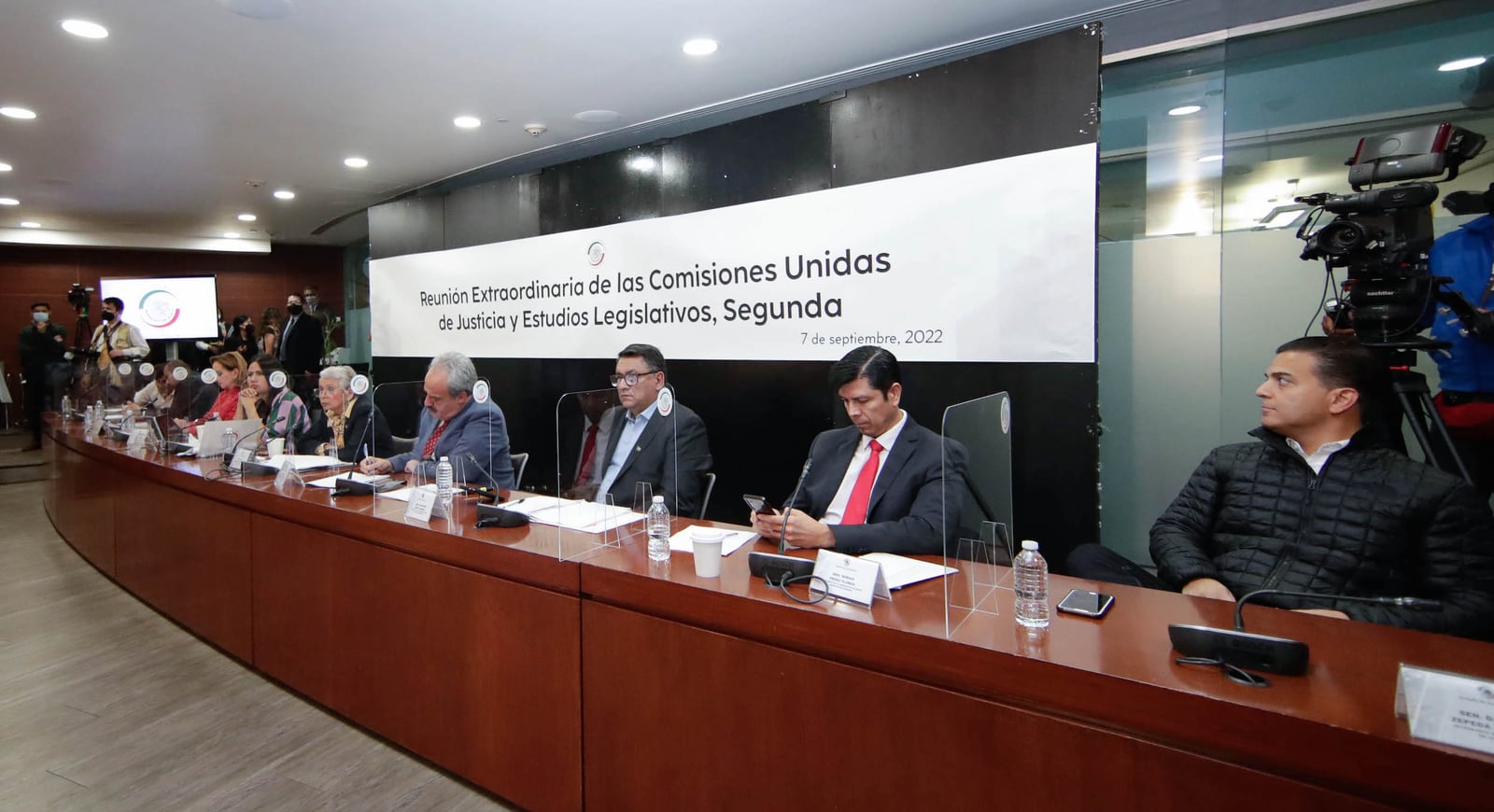 comisiones unidas de Justicia y Estudios Legislativos Segunda del Senado de la República. Foto: Senado de la República