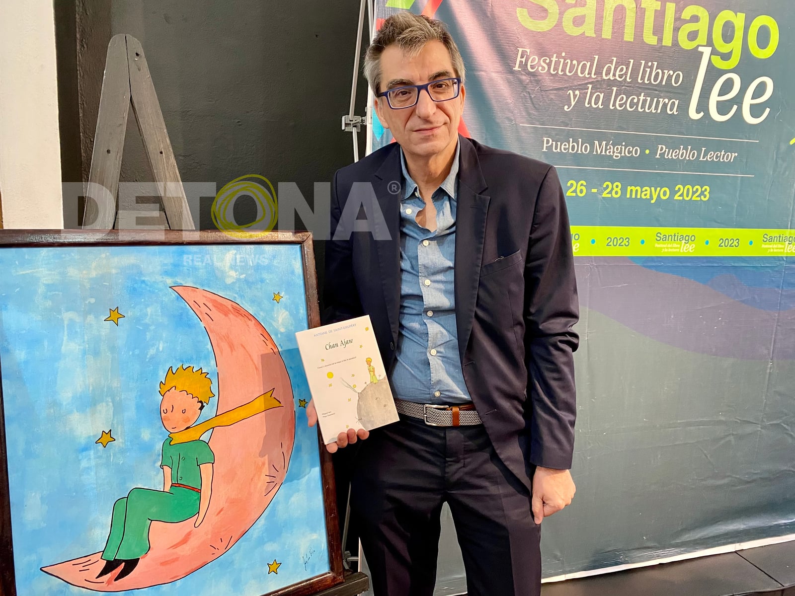 José Manuel Blanco, encargado de asuntos culturales del Consulado General de Francia en San Pedro Garza García, NL. Fotos por DETONA.