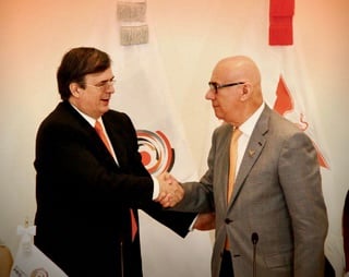 Ebrard y Dante Delgado. Foto MC.