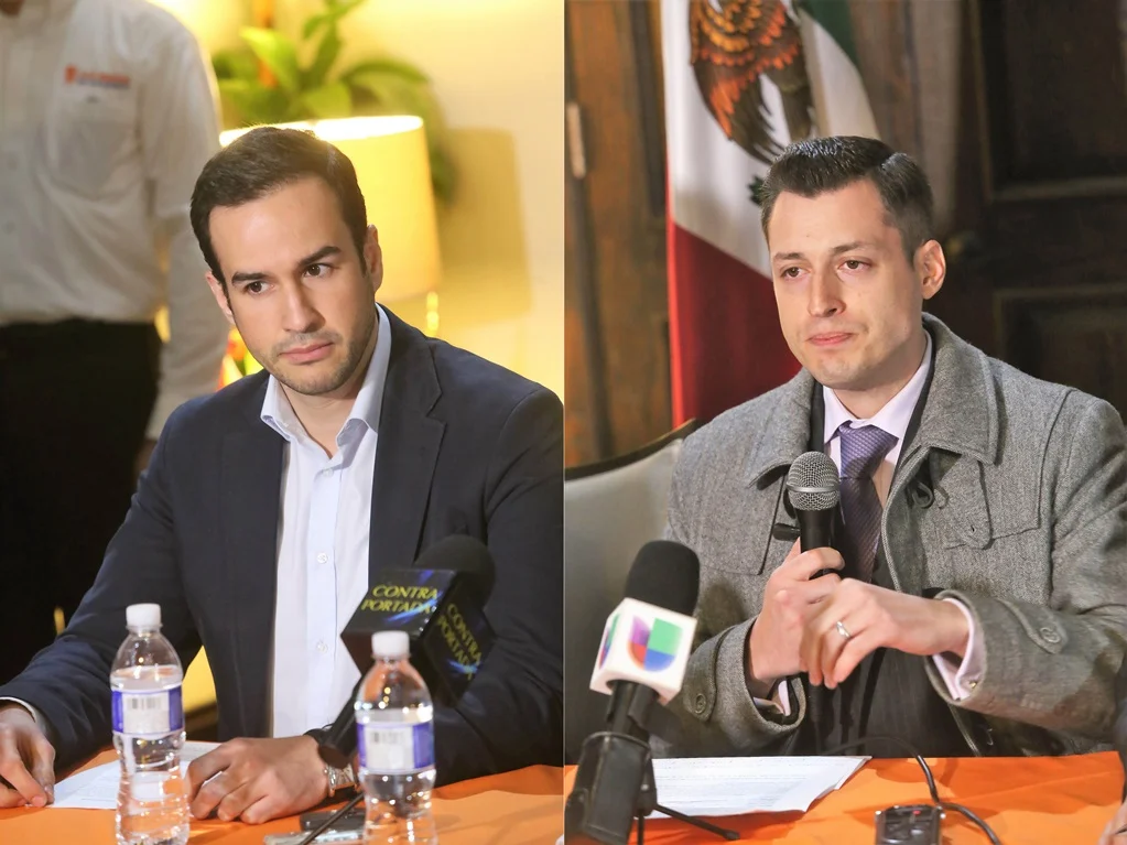Agustín Basave y Luis Donaldo Colosio. Foto municipio de Monterrey.
