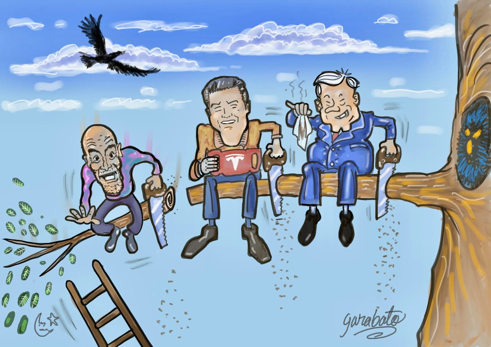 Miguel, Samuel y Andrés Manuel. Garabato DETONA aquí.