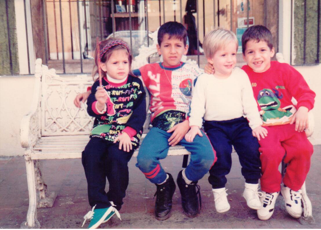Pita, Rodrigo, Santiago y Diego.