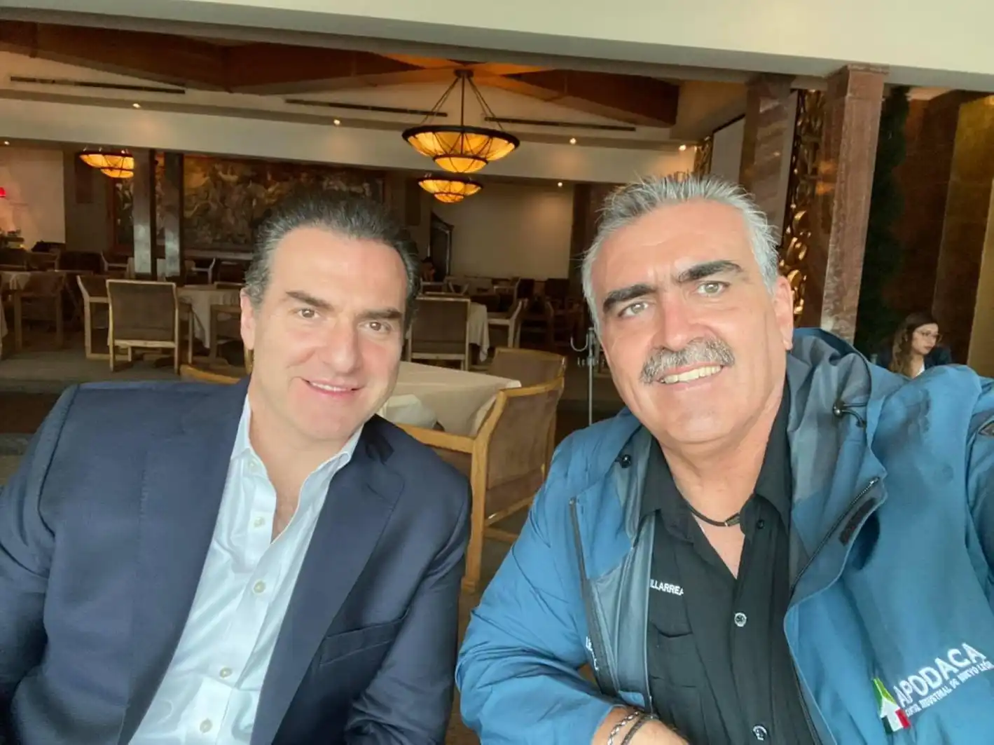 Adrián de la Garza, Alcalde de Monterrey a punto de arrancar, con César Garza Villarreal, Secretario del Ayuntamiento en la nueva administración, 2024-2027. Foto Archivo DETONA.