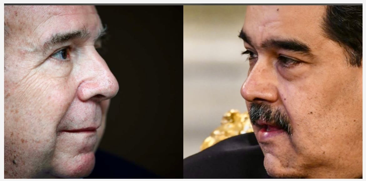 Edmundo González y Nicolás Maduro. Archivo Grupo DETONA.