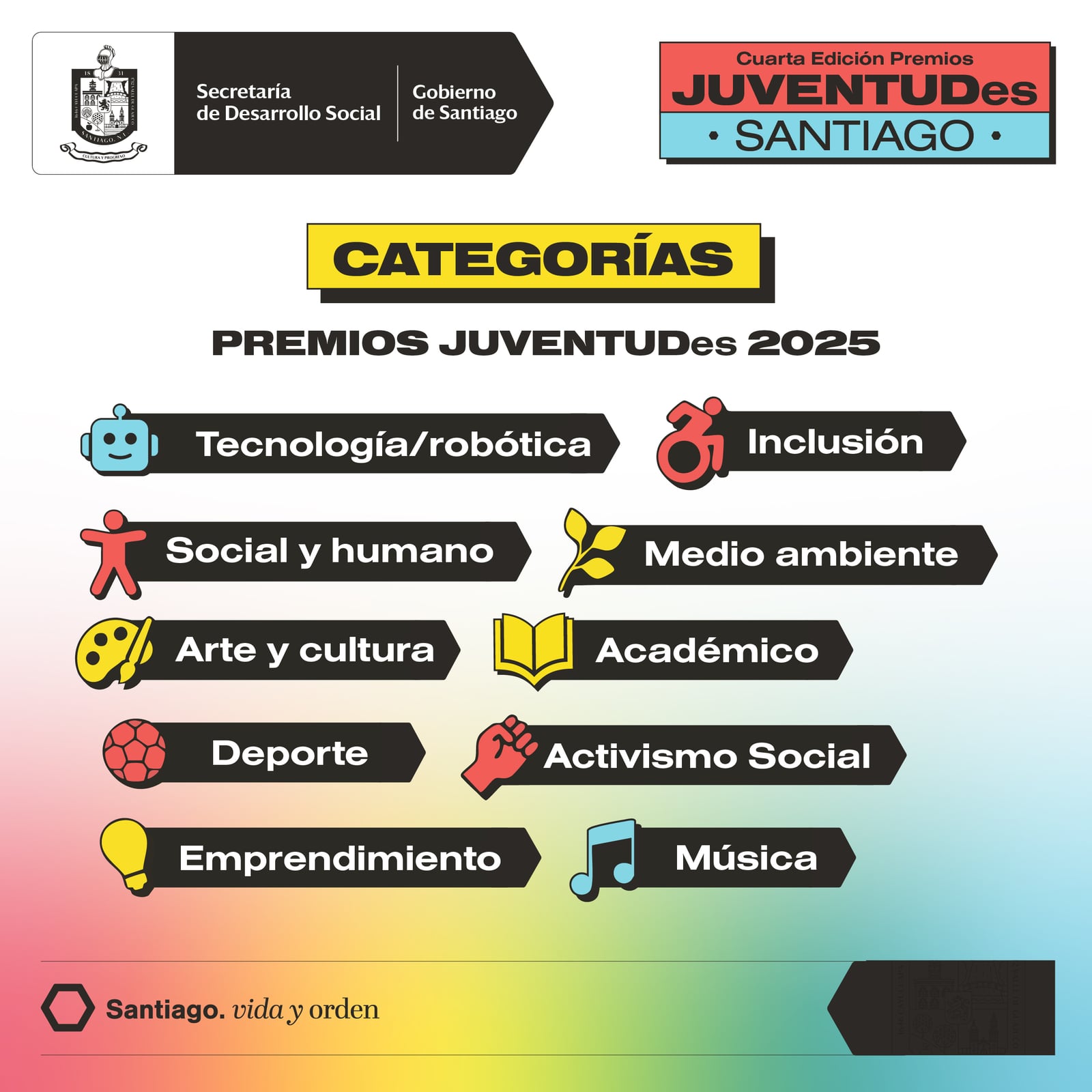 Invita David de la Peña a jóvenes a postularse para los premios “juventudes santiago” 2025