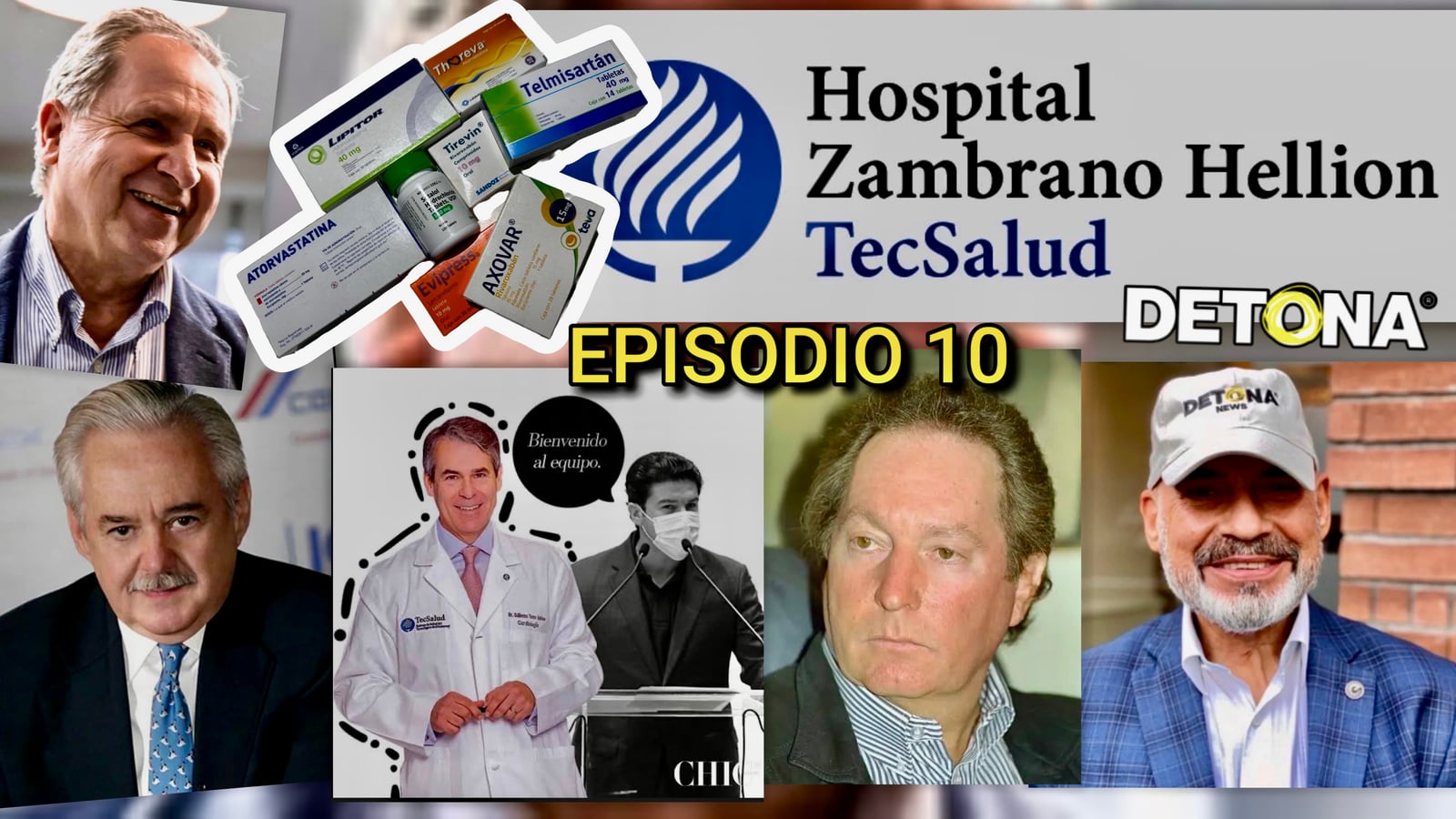 Salvador Alva, Lorenzo Zambrano, Memo Torre-Amione, Samuel García, Alberto Santos de Hoyos y Alberto Villarreal. Diseño, Edwin Sánchez / Grupo DETONA®