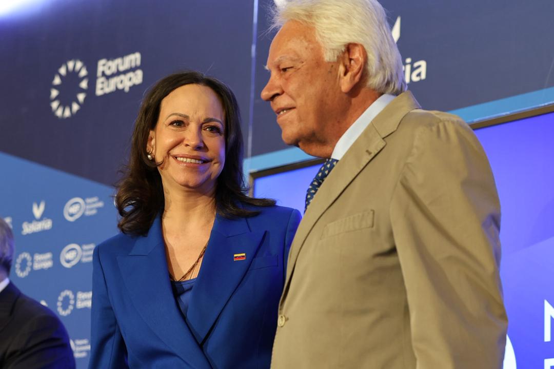 Felipe González destacó el liderazgo de María Corina.