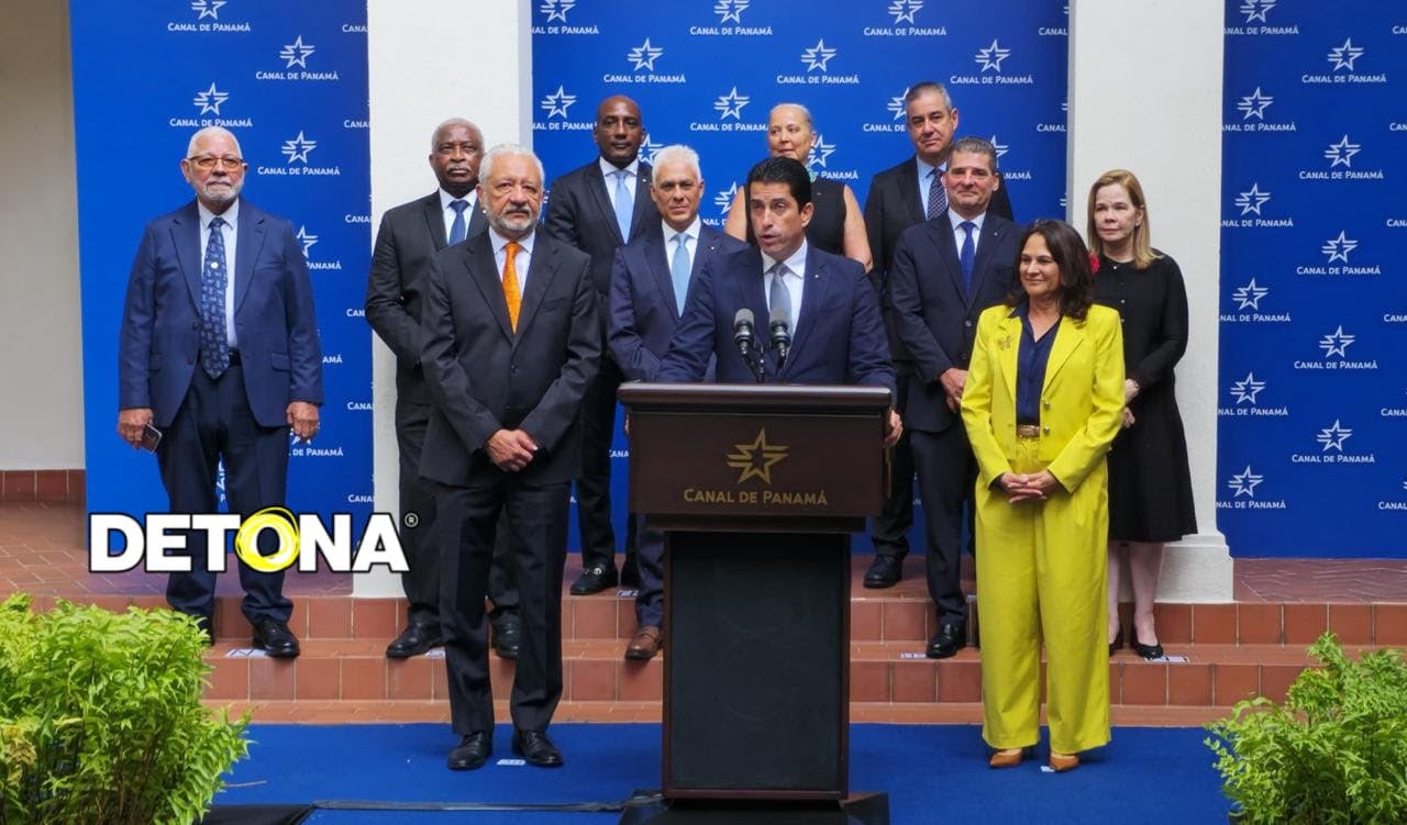 Foto oficial del anuncio, hoy jueves 21 de mayo, poco antes del mediodía, tiempo de Panamá.
