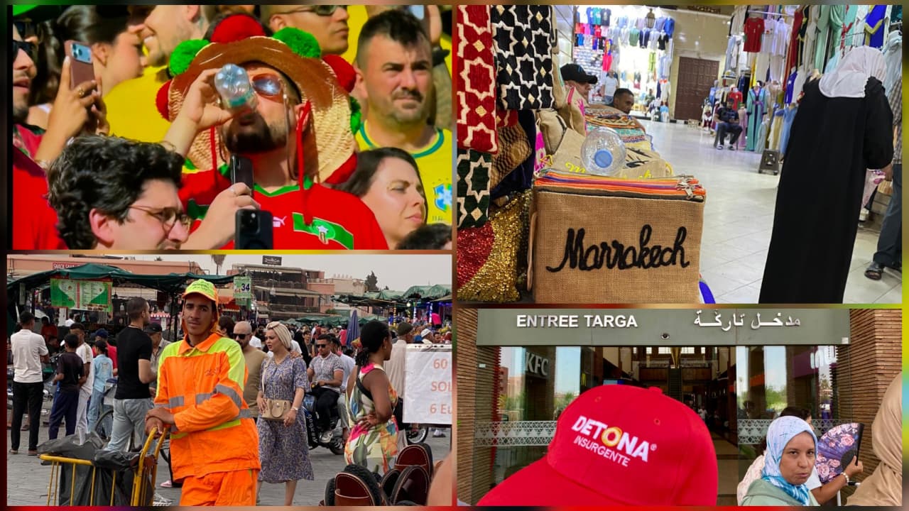 Material gráfico por equipo Grupo Detona ®️ en Tánger, Casablanca y otras ciudades de Marruecos. Diseño, Edwin Sánchez Landeros.