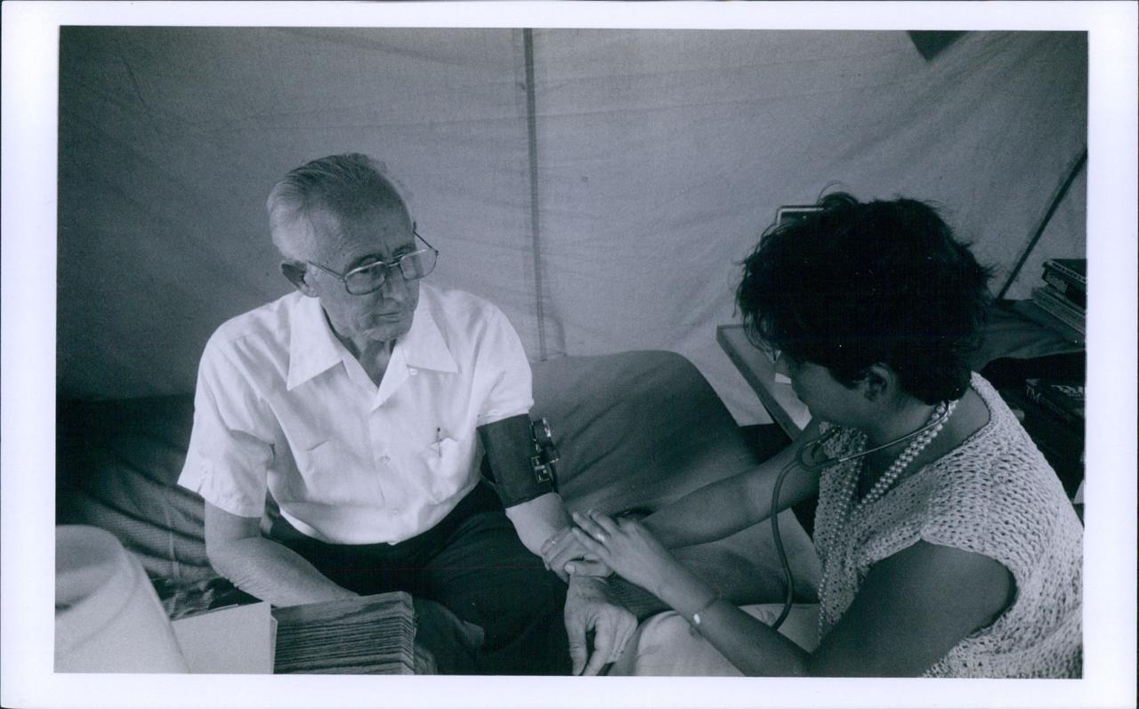 Don Luis H. Álvarez en huelga de hambre 1986