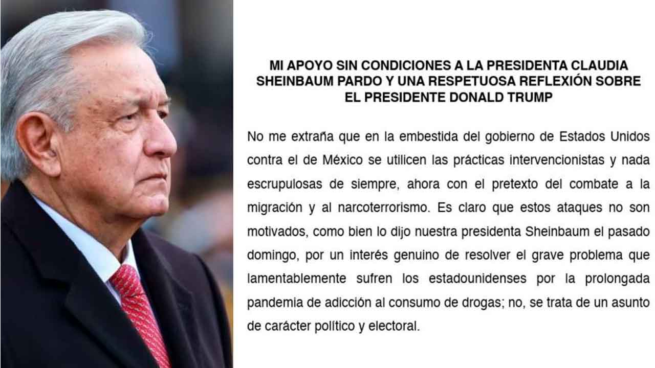 AMLO rompe el silencio y lanza mensaje a Trump.