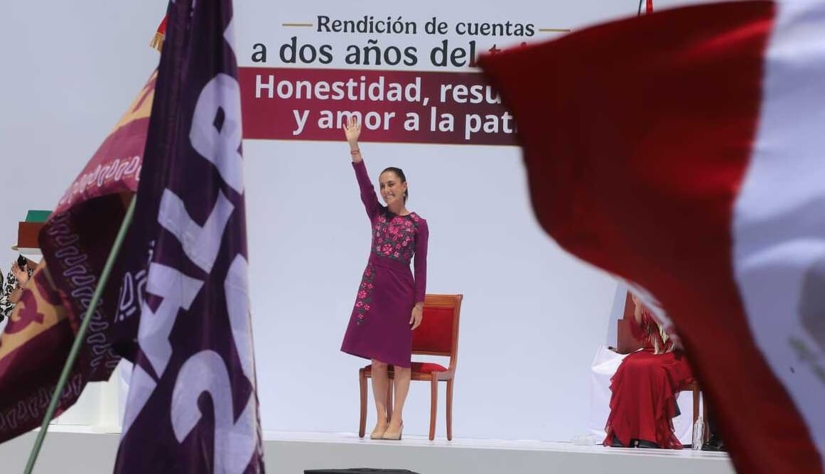 Sheinbaum rinde informe de actividades a 2 años de triunfo electoral