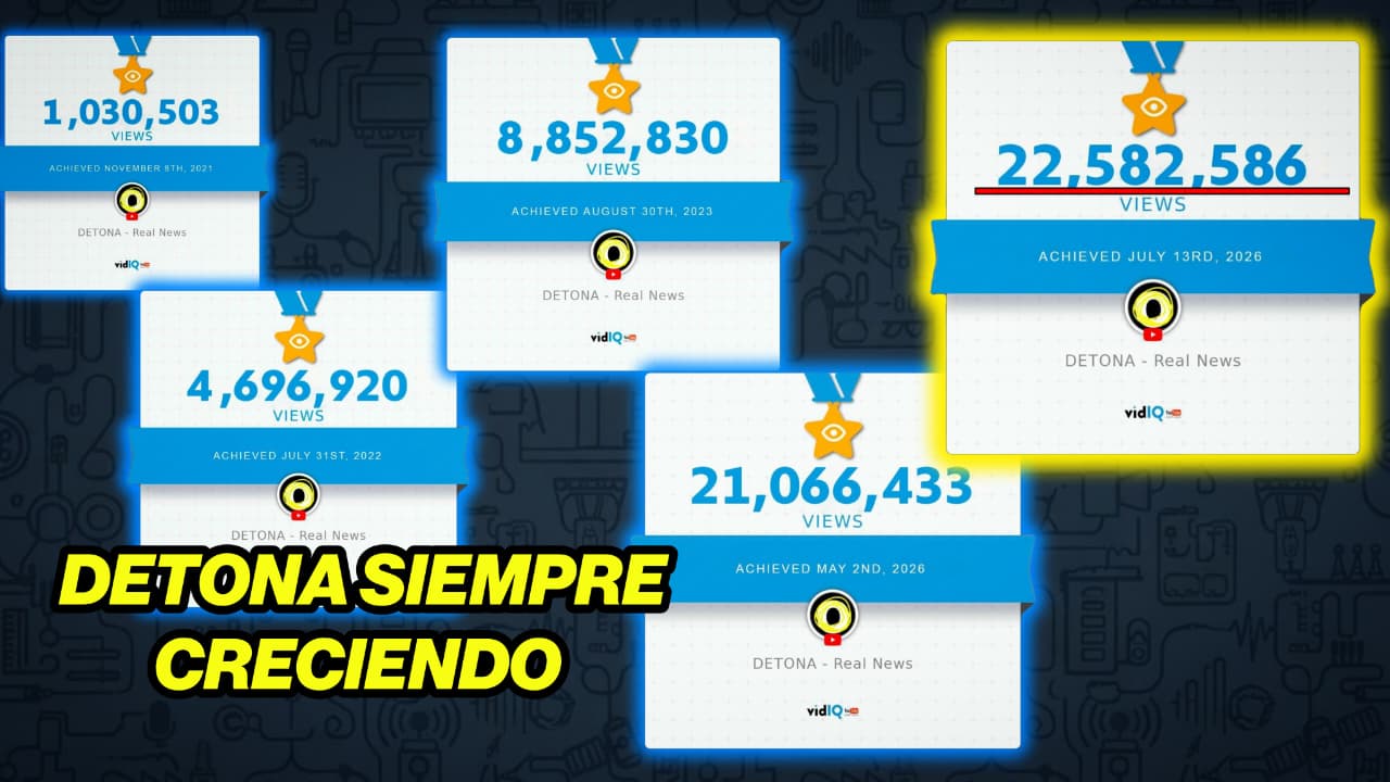 Este 13 de julio, alcanzamos la cifra de 22 millones 500 mil views. Gracias por volar juntos.